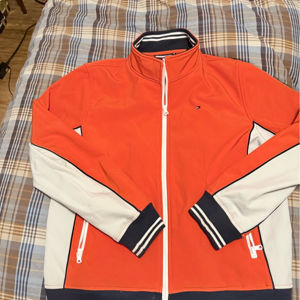 Tommy Hilfiger Orange and Navy Jacket SoftShell